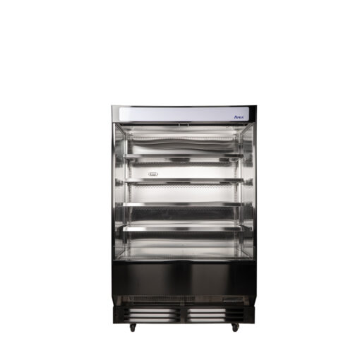 Atosa AOM-40B, 40" Vertical Refrigerated Grab and Go Open Display Case Merchandiser with Casters Free Shipping - Image 6