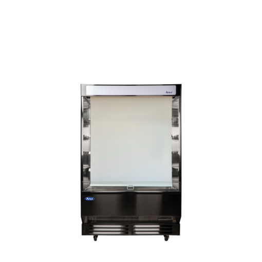 Atosa AOM-50B, 51" Vertical Refrigerated Grab and Go Open Display Case Merchandiser with Casters Free Shipping - Image 2
