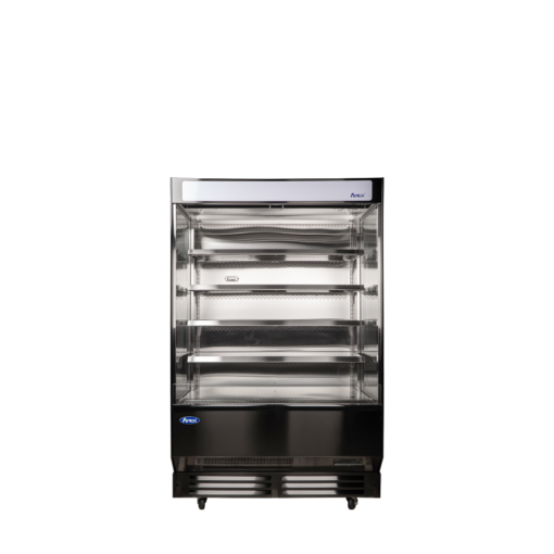Atosa AOM-50B, 51" Vertical Refrigerated Grab and Go Open Display Case Merchandiser with Casters Free Shipping - Image 3