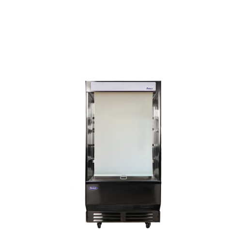 Atosa AOM-40B, 40" Vertical Refrigerated Grab and Go Open Display Case Merchandiser with Casters Free Shipping - Image 7