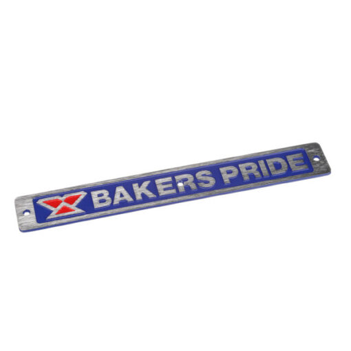 Bakers Pride Name Plate, Bakers Pride, 13-1/4", Blue Free Shipping