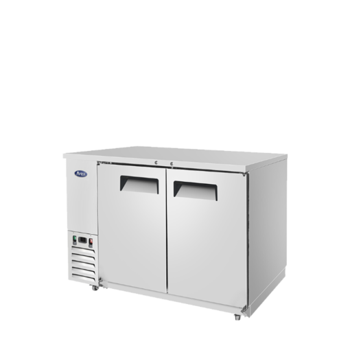 Atosa MBB59GR 58" Stainless 2 Door Back Bar Beer Cooler, Door Locks, Casters Free Shipping