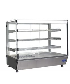 27" Heated Countertop Display Flat Glass Case 27.5" x 22.5" x 26.75" High CHDS-53 Free Shipping