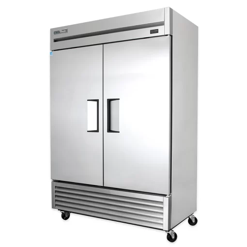 True T-49-HC 54" Two Section Reach In Refrigerator, (2) Left/Right Hinge Solid Doors, 115v Free Shipping