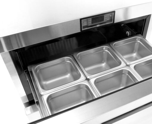 Atosa 27in Under Counter Refrigerator with 2 Drawers, Casters, Model # MGF8415GR, Free Shipping - Image 7