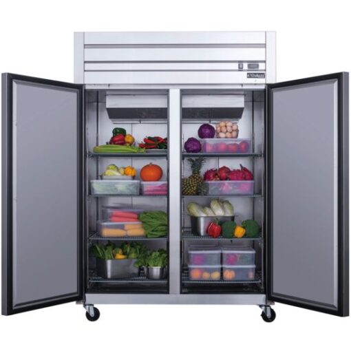 Dukers D55AR 55" Two Solid Door Top Mount Reach-In Refrigerator Free Shipping - Image 2