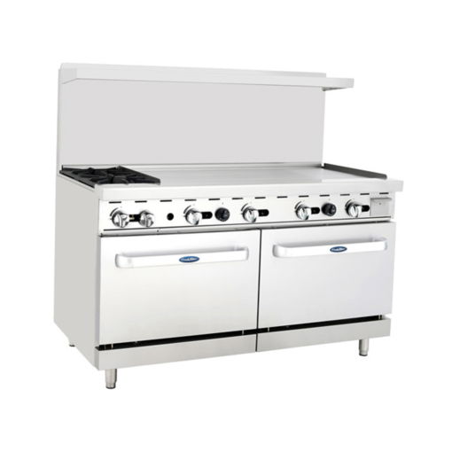Atosa ATO-2B48G 60'' CookRite Range 48" Griddle on right and 2 burners on left  LP Propane gas only - Image 2