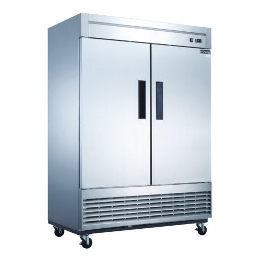 Dukers D55R 55" Two Solid Door Bottom Mount Reach-In Refrigerator Free Shipping