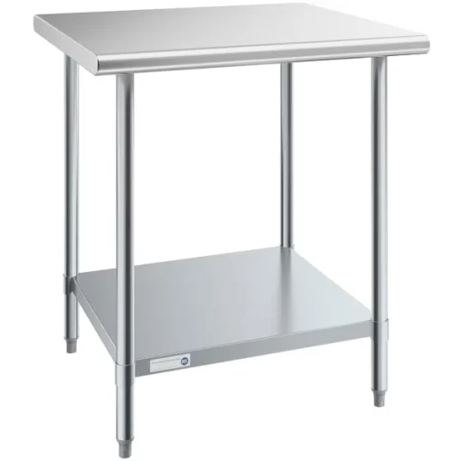 New 30" x 30" Stainless Work Table With Stainless Under shelf Free Shipping