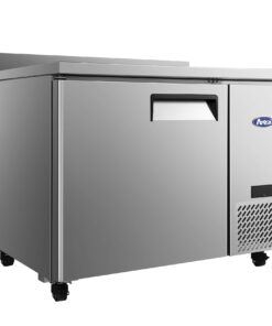 Atosa MGF44GR 44"1 Door Work Top Refrigerator, Side Compressor, Back Splash, Large Capacity, with Casters, Free Shipping