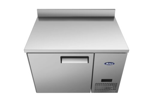Atosa MGF44GR 44"1 Door Work Top Refrigerator, Side Compressor, Back Splash, Large Capacity, with Casters, Free Shipping - Image 4