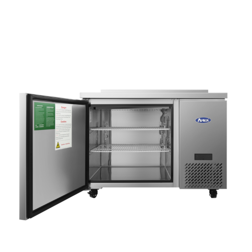 Atosa MGF44GR 44"1 Door Work Top Refrigerator, Side Compressor, Back Splash, Large Capacity, with Casters, Free Shipping - Image 5