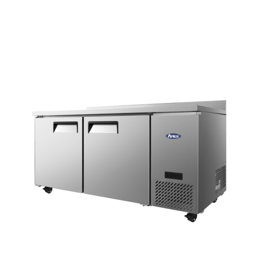 Atosa MGF67GR 67"2 Door Work Top Refrigerator, Side Compressor, Back Splash, Large Capacity, with Casters, Free Shipping - Image 3