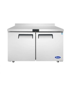 Atosa 48" Work Top 2 Door Freezer with Back Splash, Casters MGF8413GR 120 volt Free Shipping
