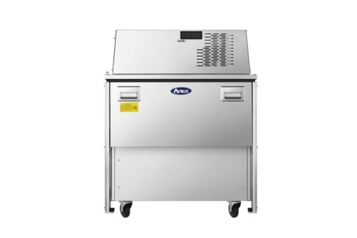 Atosa AMC-3401 34" Single Sided, 8 Crate Capacity, Forced Air Milk Cooler with Casters, Free Shipping - Image 2