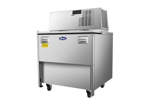 Atosa AMC-3401 34" Single Sided, 8 Crate Capacity, Forced Air Milk Cooler with Casters, Free Shipping - Image 3