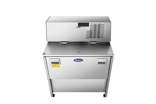 Atosa AMC-3401 34" Single Sided, 8 Crate Capacity, Forced Air Milk Cooler with Casters, Free Shipping - Image 5