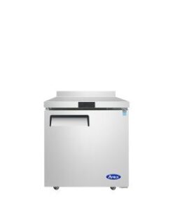 Atosa 27in Under counter 1 Door Freezer with Backsplash, Casters MGF8412GR Free Shipping
