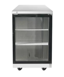 Atosa MBB23GGR 23" Stainless Exterior with 1 Glass Door Back Bar Beer Cooler, Door Locks, Casters, Free Shipping