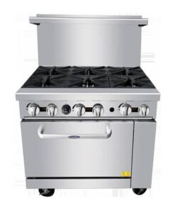 Pkg 30" 2 Compartment Electric Steam Table 954.45, 1 adapter plate 26.95 & 6 Burner Range with oven LP gas 1935.08 Total 2916.48
