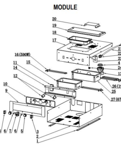 Control Module Assembly Whole Drawer Box, ATE2421219000 ATHC Atosa Models,  Free Shipping