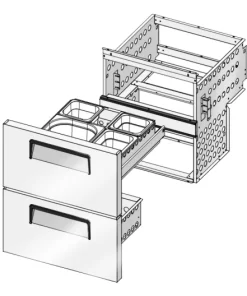 New Atosa MSF8310227A20 Drawer Cartridge for Prep Tables MSF8302GR/8304GR/8306GR/8308GR & MGF8402GR/8404GR/8409GR (Left/Right Door)