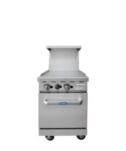 24in Griddle with Space Saver Oven Atosa Cookrite AGR-24G,  Natural Gas or LP gas, Free Shipping