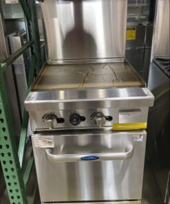 Alternative view of Used Excellent Shape Atosa Range Stove ATO-24G, 24" Griddle with Oven NATURAL GAS With Free Shipping