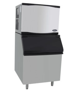 New Atosa 450 lbs ice maker 30" wide, Model # YRM0450A-161 Air Cooled, Half Dice, 110 volt with 400 lbs Bin Model # BYR0400 with Extended Warranty total 5 years on parts and labor and compressor, Free Shipping
