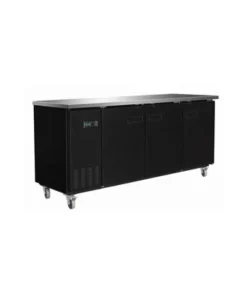 73" Black Show Depth Back Bar Cooler BB4-24-HC, Serv Ware, Free Shipping