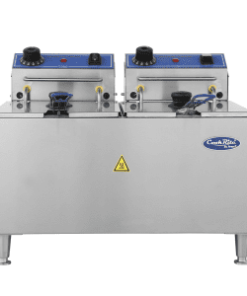 Atosa 22" ACEF-32 Split Pot Electric Fryer w/ 32 Lb. Capacity, 208/240V, (2) 2900/3800W, Free Shipping