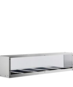 Pkg 3 each 72"Over Shelf Sneeze Guard for 5 Compartment Steam Table 390.32 each Total 1170.96