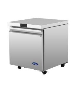 Atosa 27in Under counter 1 Door Freezer Casters AUF27SD, Free Shipping