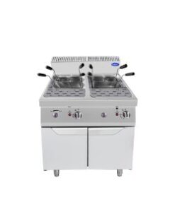Atosa 18 Gallon Commercial Gas Double Pasta Cooker Stainless Steel Floor Model # PCG18,  Natural Gas Only,  Free Shipping