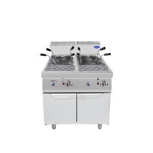 Atosa 18 Gallon Commercial Gas Double Pasta Cooker Stainless Steel Floor Model # PCG18, Natural Gas Only, Free Shipping
