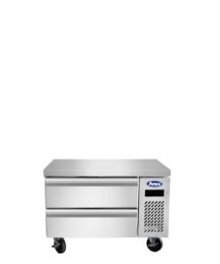 Atosa MGF8448GR 36in Chef Base Freezer 2 Drawers with Casters & Pans, Free Shipping