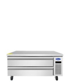 Atosa MGF8450GR 48in Chef Base Freezer 2 Drawers with Casters & Pans, Free Shipping
